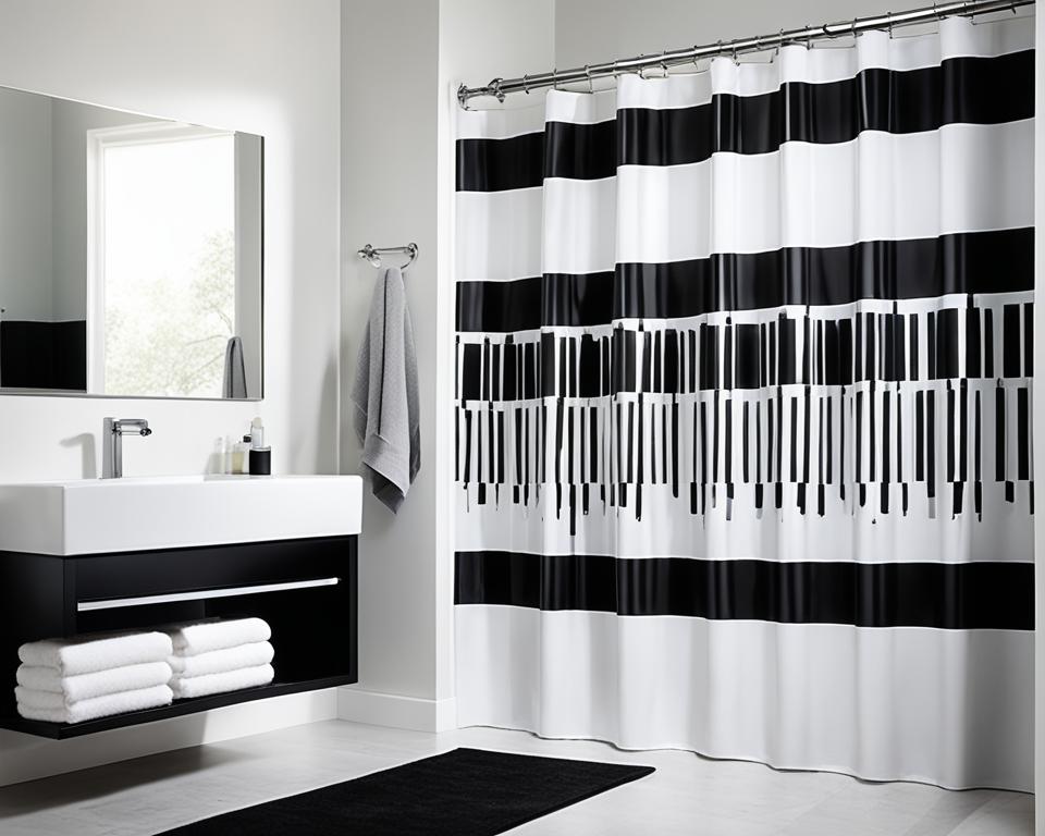 black and white bathroom decor