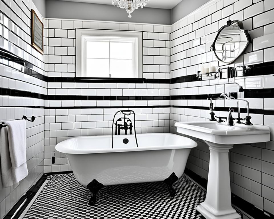 black and white bathroom tile ideas