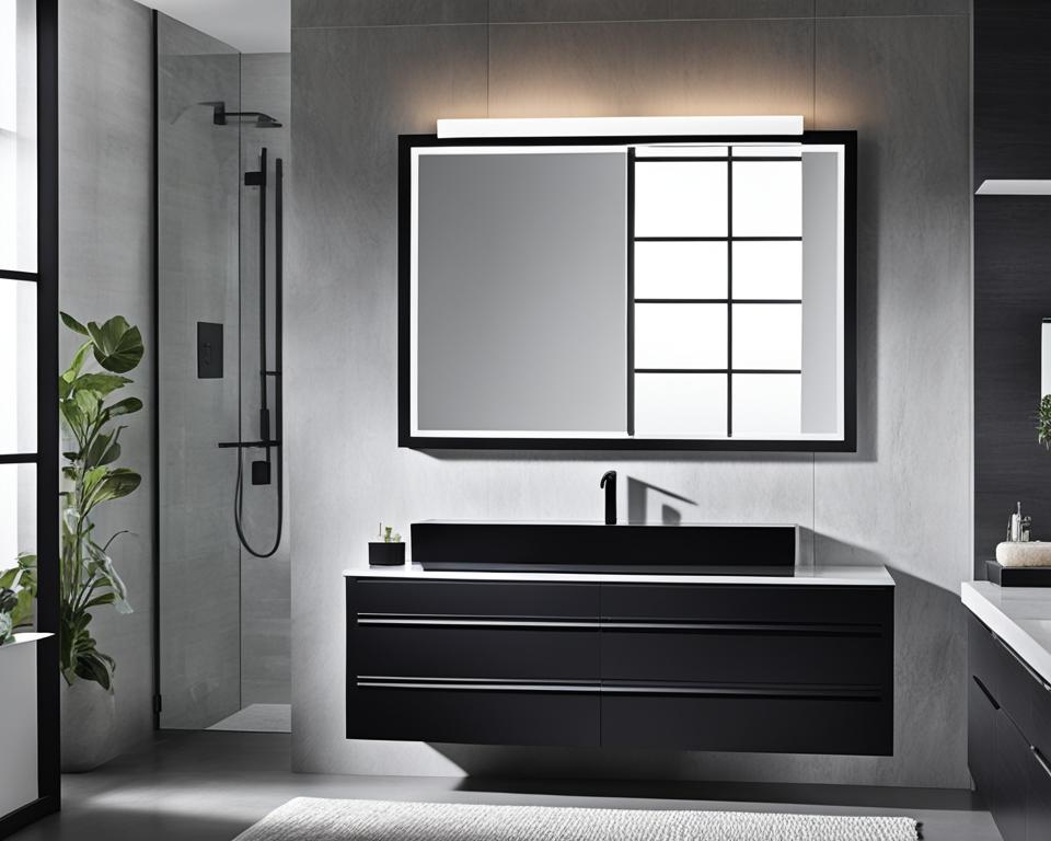 black bathroom vanities