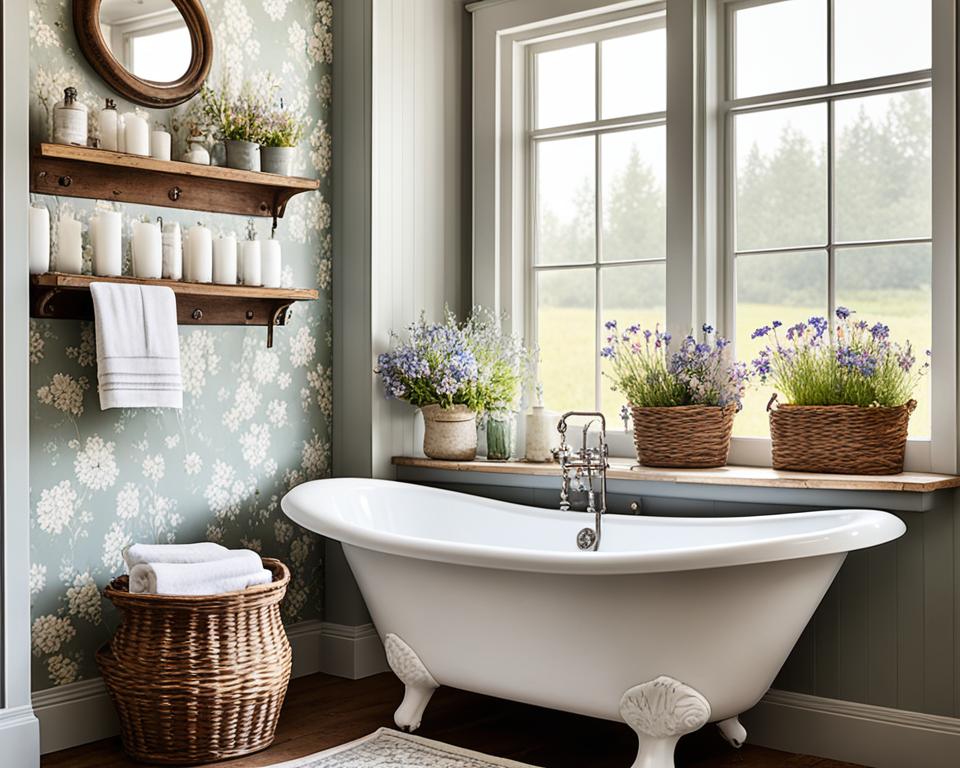 farmhouse  bathroom decor style