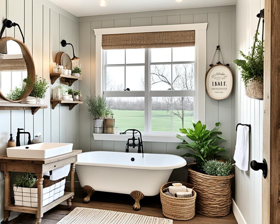 farmhouse bathroom design