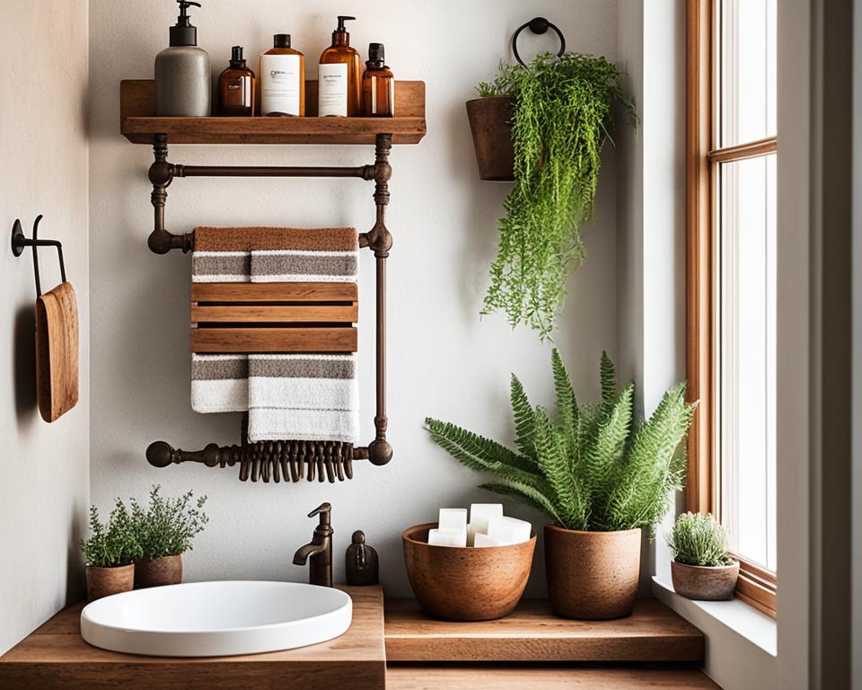 rustic bathroom accessories