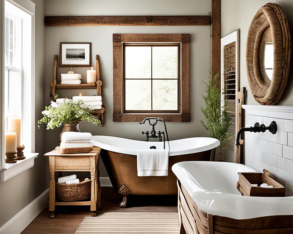 rustic bathroom decor