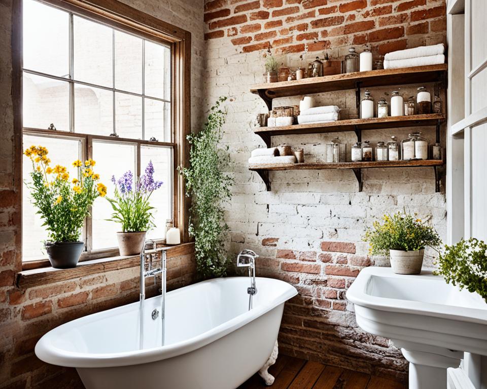 rustic bathroom small spaces