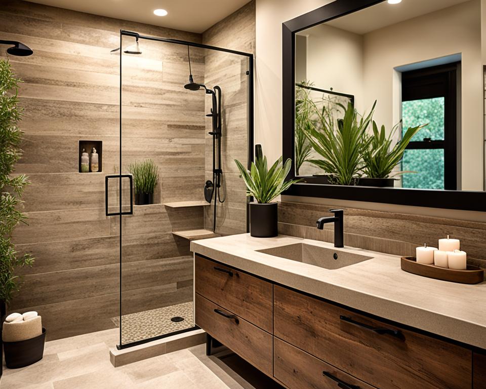 rustic modern bathroom color palettes