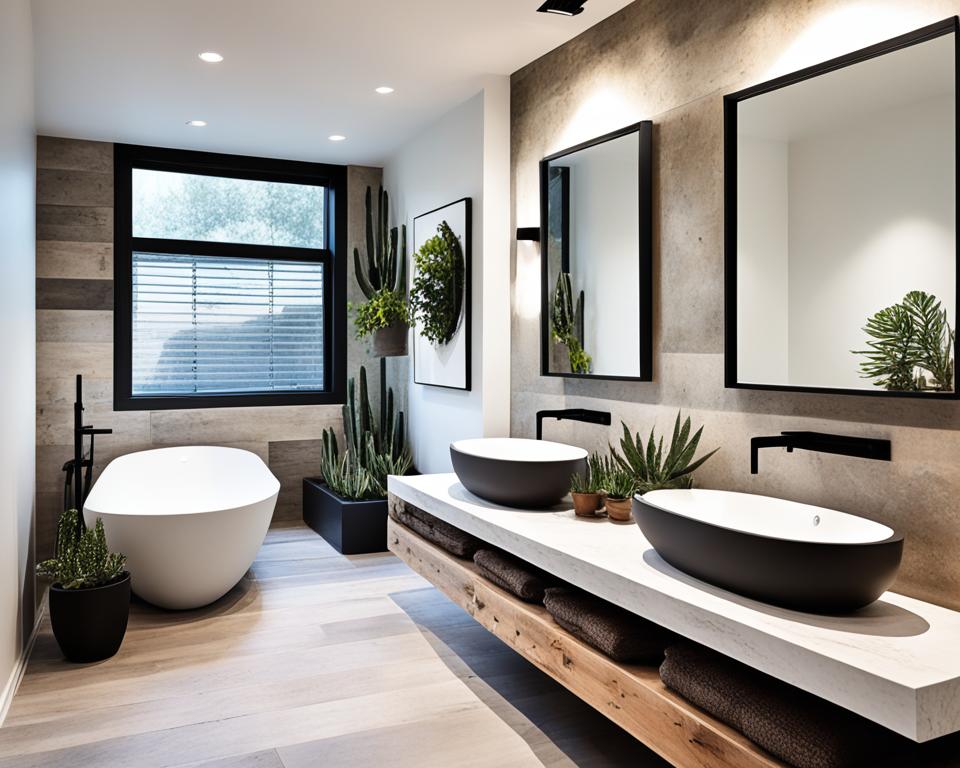 rustic modern bathroom decor ideas