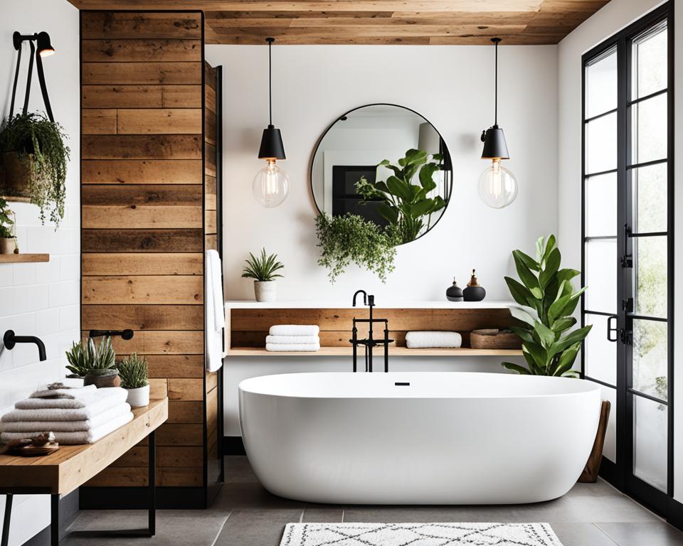 rustic modern bathroom decor