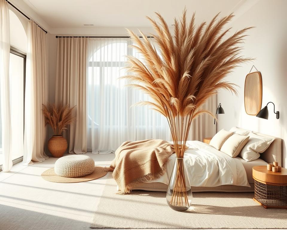 large pampas grass decor