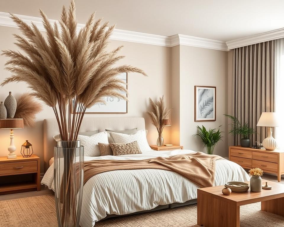 pampas grass bedroom ideas