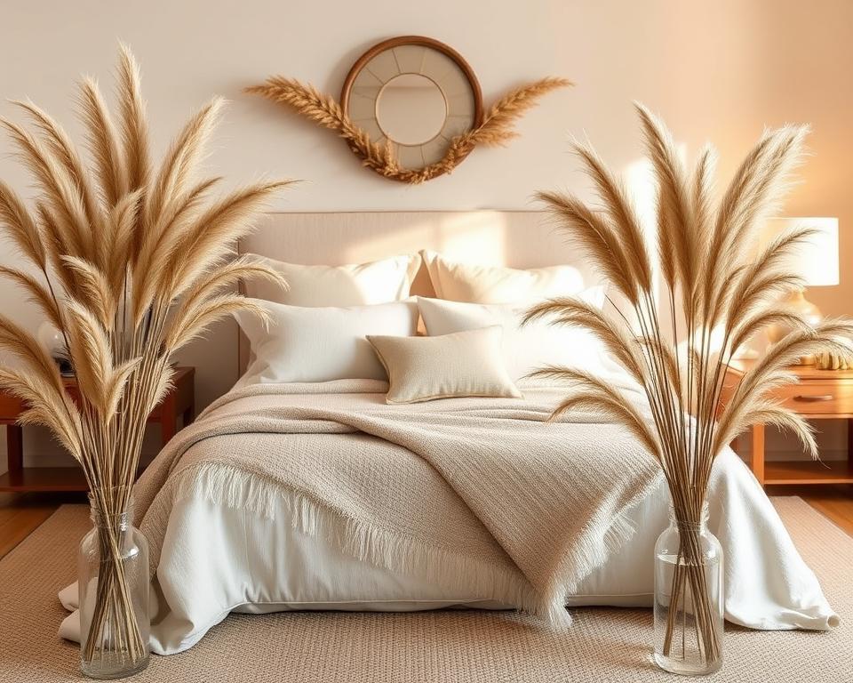 pampas grass calming bedroom