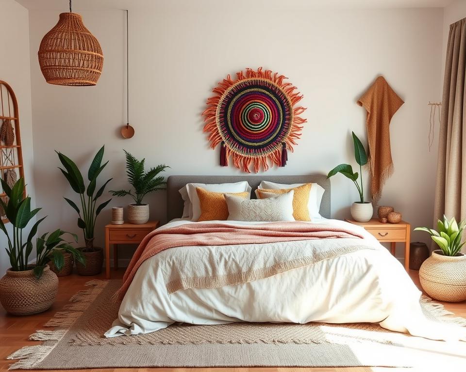 Juju Hat Decor: Bedroom Boho Chic Elegance